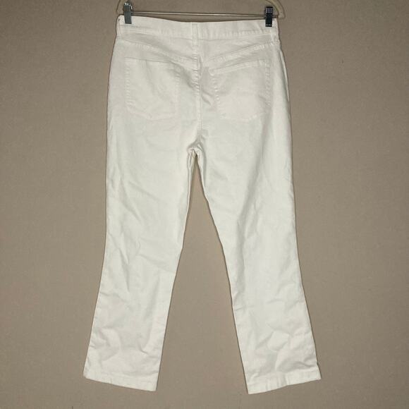 NWT J. Crew Billie Demi Boot Crop Jeans White High Waist Stretch Denim  Size  31 - Picture 6 of 16